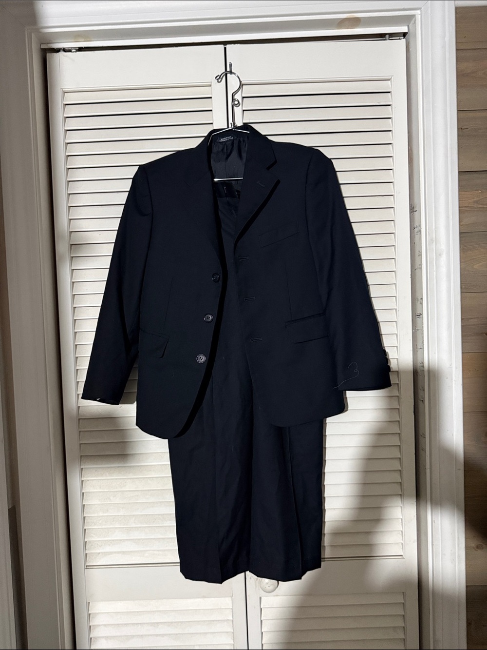 Hart Schaffner Marx Navy Blue Two-Piece Suit